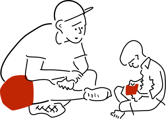 Kind mit kreativer Beschäftigung